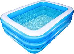 Inflatable Swimming Pool Full-sized Above Ground Kid Family Outdoor Lounge Pool,77" X 55" X 23" - 77" X 55" X 23"