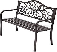 Patio Furniture Chair 50" Outdoor Patio Bench - Dark Brown