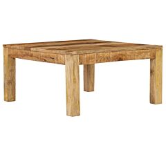 Coffee Table 31.5"x31.5"x15.7" Solid Mango Wood - Brown