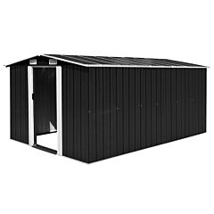 Garden Shed 101.2"x154.3"x71.3" Metal Anthracite - Anthracite