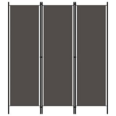 3-panel Room Divider Anthracite 59.1"x70.9" - Anthracite