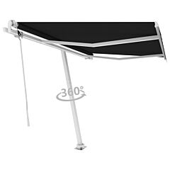 Freestanding Automatic Awning 118.1"x98.4" Anthracite - Anthracite