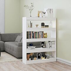Book Cabinet/room Divider White 39.4"x11.8"x53.1" - White