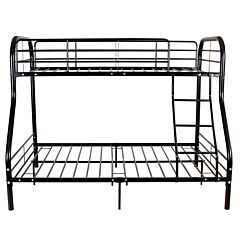 Bunk Bed With Oblique Ladder Black - Black