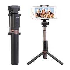 Wireless Selfie Stick Extendable Phone Camera Stick Tripod W/ Detachable Rechargeable Remote Shutter - Black