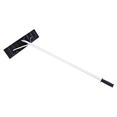 Extendable Aluminum Snow Rake, 5ft-20ft Sturdy Lightweight Pp Snow Removal Tool With Wide Blade & 5-section Tubes & Tpe Anti-skid Handle--ys - As Picture
