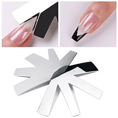 French Smile Line Cutter,nail Cutter Plate  V-shape Stainless Steel Nail Art Edge Trimmer For Beauty - Silver