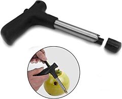 Coconut Opening Tool Stainless Steel Coconut Cutter Opener Hole Tool Coco Water Punch Tap Coco Drill Straw Hole Coconut Opener Opening Tool - Black