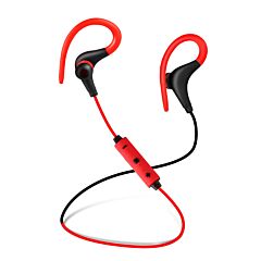 Wireless Headsets V4.1 Sport In-ear Stereo Headphones Sweat-proof Noise Canceling Earphones Back-headphone - Red