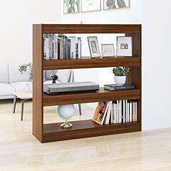 Book Cabinet/room Divider Brown Oak 39.4"x11.8"x40.6" - Brown
