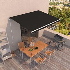 Automatic Retractable Awning Anthracite - Anthracite