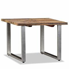 Coffee Table Solid Reclaimed Wood 21.7"x21.7"x15.7" - Brown