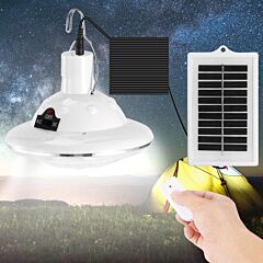 Solar Camping Light Hanging Led Bulb Lamp Portable Lantern Emergency Light - White