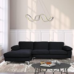 [only Pick Up]sectional Sofa  Black - Black