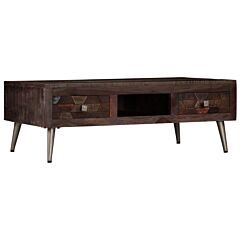 Coffee Table Solid Reclaimed Wood 39.3"x23.6"x13.7" - Brown