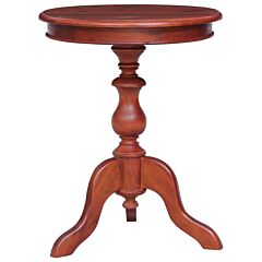 Side Table Brown 19.7"x19.7"x25.6" Solid Mahogany Wood - Brown