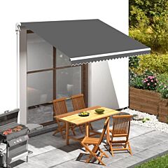 Awning Top Sunshade Canvas Anthracite 137.8"x250" - Anthracite