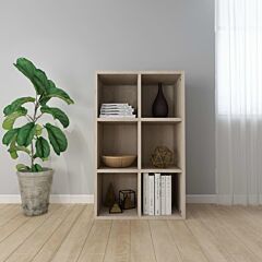 Book Cabinet/sideboard Sonoma Oak 26"x11.8"x38.5" Chipboard - Brown