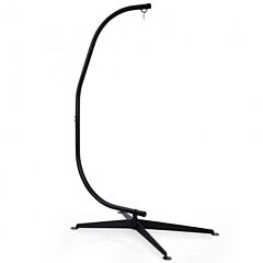 Solid Steel C Hammock Frame Stand For Your Hammock Chairs - Black