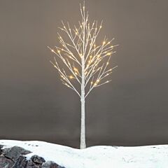 6 Feet 96 Led Lighted Birch Tree For Thanksgiving Decor Home Wedding Party Indoor Outdoor Christmas - As Pictures