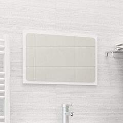 Bathroom Mirror White 23.6"x0.6"x14.6" Chipboard - White