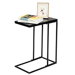 Living Room Sofa Side End Snack Table Tray Stand Rack Black Xh - Black