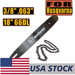 Holzfforma® 18' Guide Bar & Saw Chain Combo 3/8' .063' 66dl Compatible With Stihl Chainsaw Ms361 Ms362 Ms380 Ms390 Ms440 Ms441 Ms460 Ms461 Ms660 Ms661 Ms650 - 18inch
