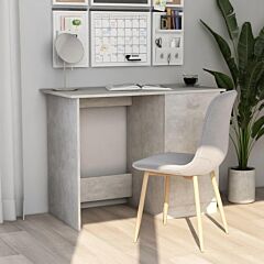 Desk Concrete Gray 39.4"x19.7"x29.9" Chipboard - Grey