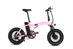 Dual-drive Fat Tire E-bike Pro - Pink
