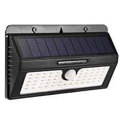 Solar Lights Outdoor 55 Leds Wall Solar Lights Ip65 Waterproof Garden Lamps - Black