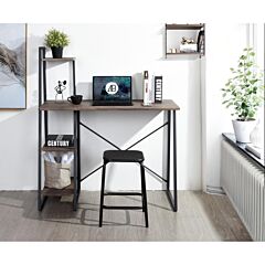 4 Tier Storage Shelf Computer Desk - As Picture