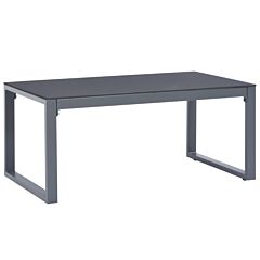 Coffee Table 35.4"x19.7"x15.7" Aluminum - Grey