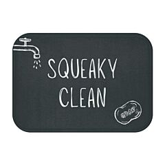Squeaky Clean Bath Mat - Charcoal