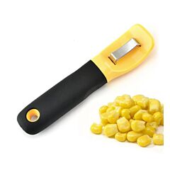 Corn Stripper Knife Corn Peeler Corn Zipper Corn Cob Remover Serrated Vertical Blade Remover Kitchen Gadget Tool - Yellow