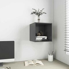 Wall Cabinet Gray 14.6"x14.6"x14.6" Chipboard - Grey