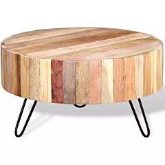 Coffee Table Solid Reclaimed Wood - Beige