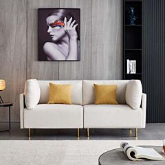 Comfortable Modern Fabric Sofa - Beige
