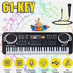 Electronic Keyboard Musical Portable Piano For Kids - Black
