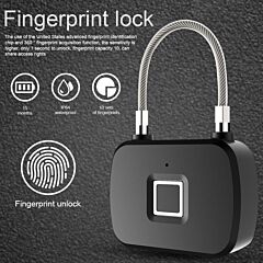 L13 Smart Fingerprint Lock Waterproof Digital Lock - Black