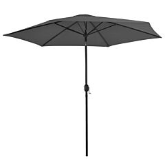 Outdoor Parasol With Metal Pole 118" Anthracite - Anthracite