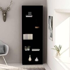 5-tier Book Cabinet Black 23.6"x9.4"x68.9" Chipboard - Black
