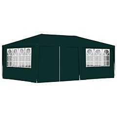 Professional Party Tent With Side Walls 13.1'x19.7' Green 90 G/m2 - Green