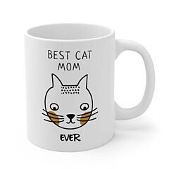 Best Cat Mom Ever Mug - One Size