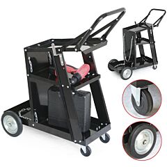 Professional Welding Cart Plasma Cutting Machine Without Drawer Black - Black