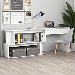 Corner Desk White 47.2"x19.7"x29.9" Chipboard - White