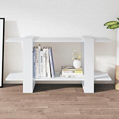 Book Cabinet White 39.4"x11.8"x20.1" Engineered Wood - White