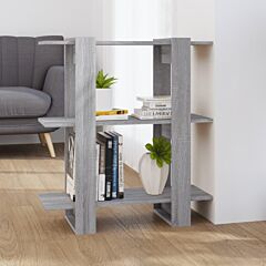 Book Cabinet/room Divider Gray Sonoma 31.5"x11.8"x34.3" - Grey