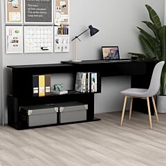 Corner Desk Black 47.2"x19.7"x29.9" Chipboard - Black