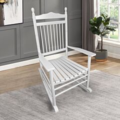 Balcony Porch Adult Rocking Chair - White - White