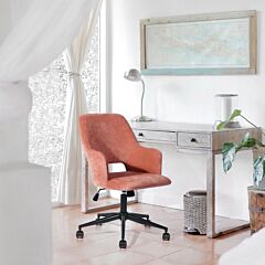 Upholstered Task Chair/ Home Office Chair - Coral